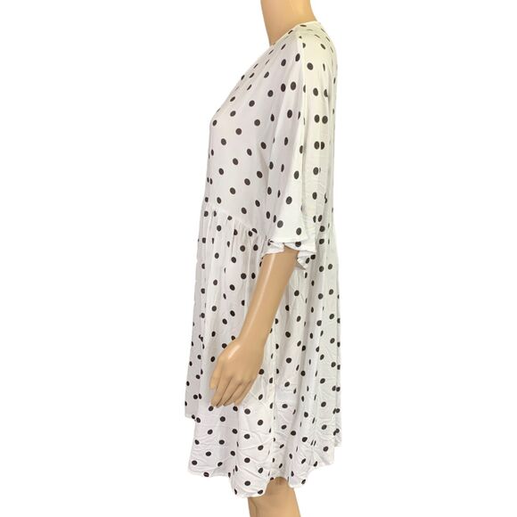ASOS Womens Shirt Dress Maternity Nursing Polka Dot Button Down Relaxed Fit Sz 8 - Picture 8 of 11